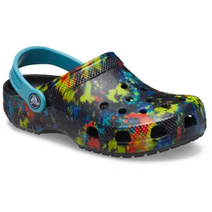 Klassischer grafischer Sabot Kind Crocs Tiedye image-1