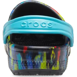 Klassischer grafischer Sabot Kind Crocs Tiedye image-3