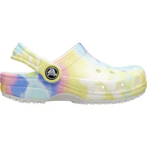 Klassischer grafischer Sabot Kind Crocs Tiedye image-0
