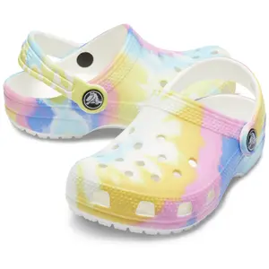 Klassischer grafischer Sabot Kind Crocs Tiedye image-1