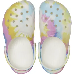 Klassischer grafischer Sabot Kind Crocs Tiedye image-2
