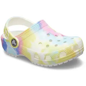 Klassischer grafischer Sabot Kind Crocs Tiedye image-4