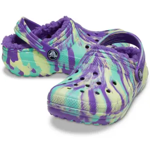 Crocs enfant Classic Lined Marbled Clog image-1