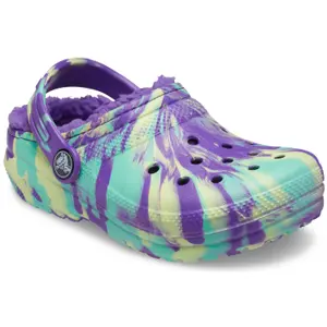 Crocs enfant Classic Lined Marbled Clog image-4
