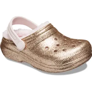 Zuecos de bebé Crocs Classic Lined Glitter image-4