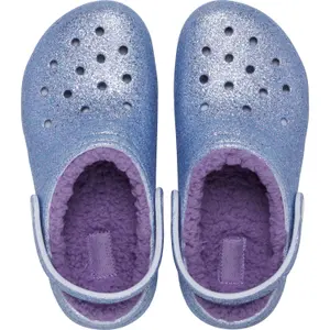 Sequined baby clogs Crocs Classic Lined image-1