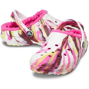 Baby clogs Crocs Classic Lined Marbled image-2