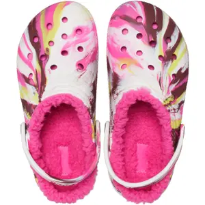Baby clogs Crocs Classic Lined Marbled image-3