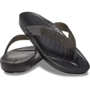 Girl's glitter flip-flops Crocs Splash image-2