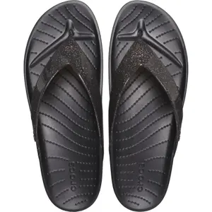 Girl's glitter flip-flops Crocs Splash image-3