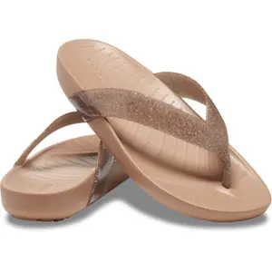 Girl's glitter flip-flops Crocs Splash image-2