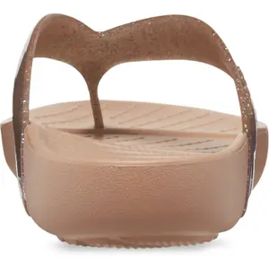 Girl's glitter flip-flops Crocs Splash image-4