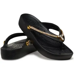 Classic flip-flops for girls Crocs Platform Tiara Flip image-1