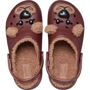 Sabots clássicos forrados para bebé Crocs Lined IAM BrownBearCgT image-3