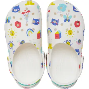 Classic children's clogs Crocs Doodle Print image-3