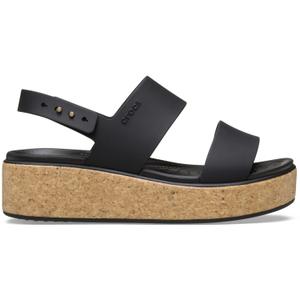 Wedge sandals for girls Crocs Brooklyn Cork Low Wedge image-0