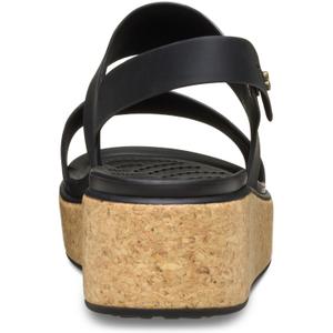 Wedge sandals for girls Crocs Brooklyn Cork Low Wedge image-5
