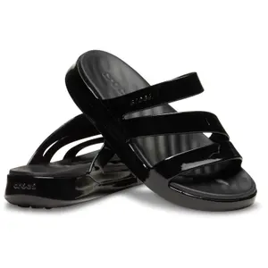 Girl's slides Crocs Getaway Patent Strappy image-1