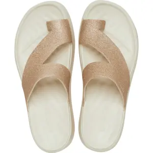 Glitter wedge sandals for girls Crocs Getaway Platform Toe Loop image-2