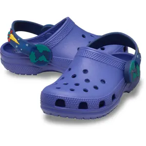 Παιδικά ξύλινα παπούτσια Crocs LightsBkstrpCgT image-5