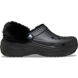 212854-001-sabot-da-donna-crocs-classic-platform-fuzz-lined-nero