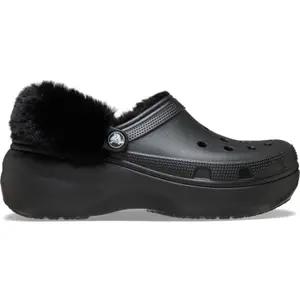 Sabots femme Crocs Classic Platform Fuzz Lined image-0