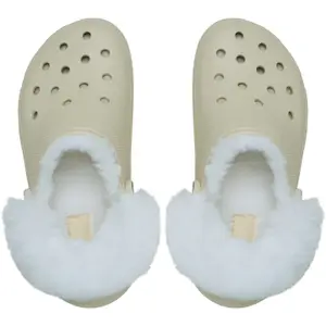 Sabots femme Crocs Classic Platform Fuzz Lined image-2