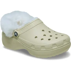Sabots femme Crocs Classic Platform Fuzz Lined image-4