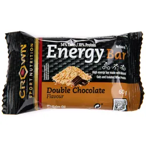 Barritas nutricionales Crown Sport Nutrition Energy - double chocolat - 60 g (x12) image-0