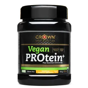 Vegan protein Crown Sport Nutrition - vanille - 750 g image-0