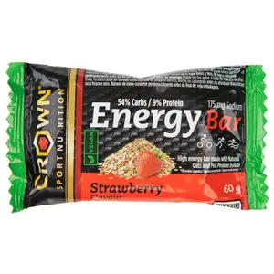 Barres de nutrition Crown Sport Nutrition Energy - fraise - 60 g image-0