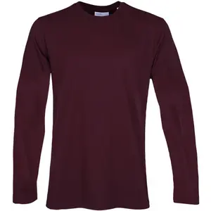 Long sleeve T-shirt Colorful Standard Classic Organic oxblood red image-0