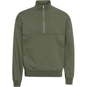 cs1014-dustyolive-sweatshirt-med-1-4-dragkedja-colorful-standard-organic-dusty-olive-dammig-oliv