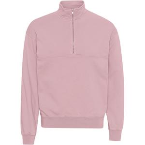 cs1014-fadedpink-sweatshirt-med-1-4-dragkedja-colorful-standard-organic-faded-pink-blekt-rosa