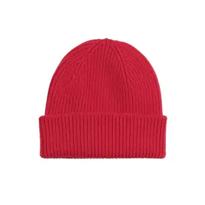 Πλεκτό σκουφί Colorful Standard Merino scarlet red image-0