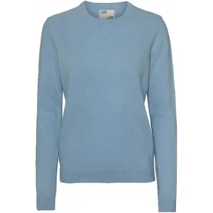 Salta de lã de mulher com pescoço redondo Colorful Standard Classic Merino stone blue 2020 color image-0