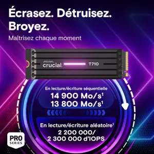 Disque dur SSD avec dissipateur Crucial T710 - M.2 Type 2280 1To image-4