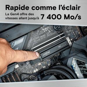 Disque dur SSD avec dissipateur Type 2280 Crucial T500 NVMe M.2 image-2