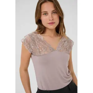 Women's lace tank top CULTURE Poppy image-2