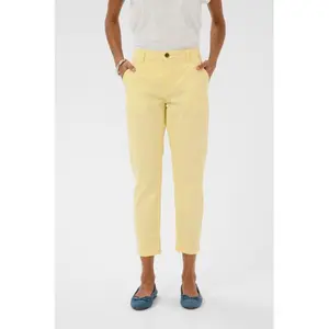 Pantalón chino de talle medio para mujer CULTURE Brita image-2