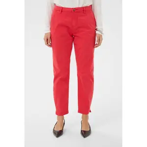 Pantalón chino de talle medio para mujer CULTURE Brita image-2