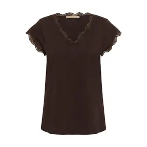 Women's T-shirt CULTURE Cubiana Lace image-0