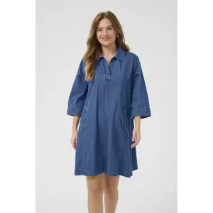 Women's denim dress CULTURE Pin Arpa image-1