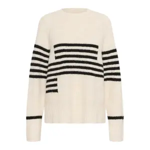 Maglione da donna CULTURE Nicky Kimmy Stripe image-0