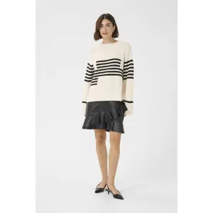 Maglione da donna CULTURE Nicky Kimmy Stripe image-1