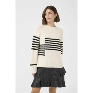 Maglione da donna CULTURE Nicky Kimmy Stripe image-4