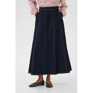 Langer Jeansrock Damen CULTURE Bobbie image-2