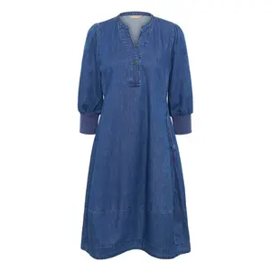 Damen Jeanskleid mit 3/4-Ärmeln CULTURE Allura Arpa image-0