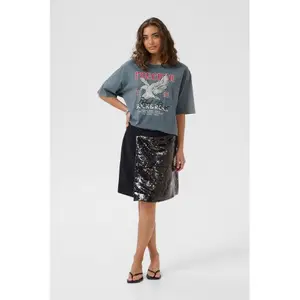 Short skirt for women CULTURE Clara Sequin image-1