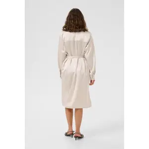 Belted shirt dress for women CULTURE Annabelle image-4